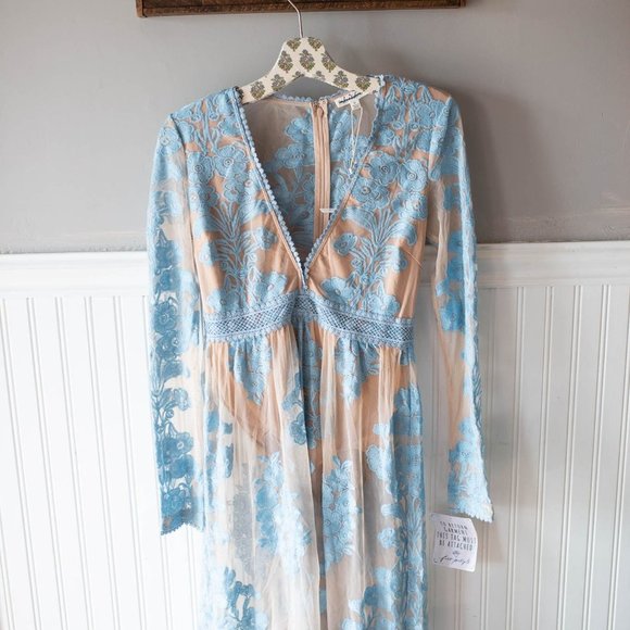 For Love And Lemons Temecula Maxi Dress Medium NEW - Picture 3 of 6